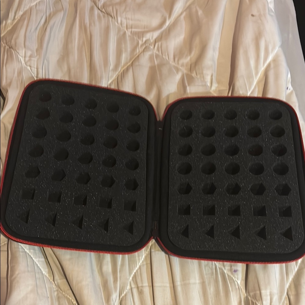 Dungeon and Dragons Black and Red Storage Dice Case